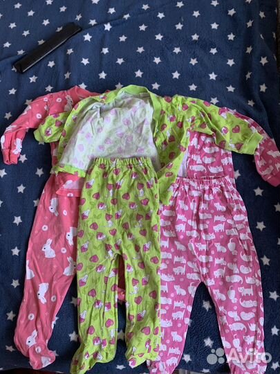 Детские вещи пакетом 68 74 на девочку