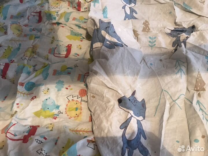 Простынь на резинке в детскую кровать