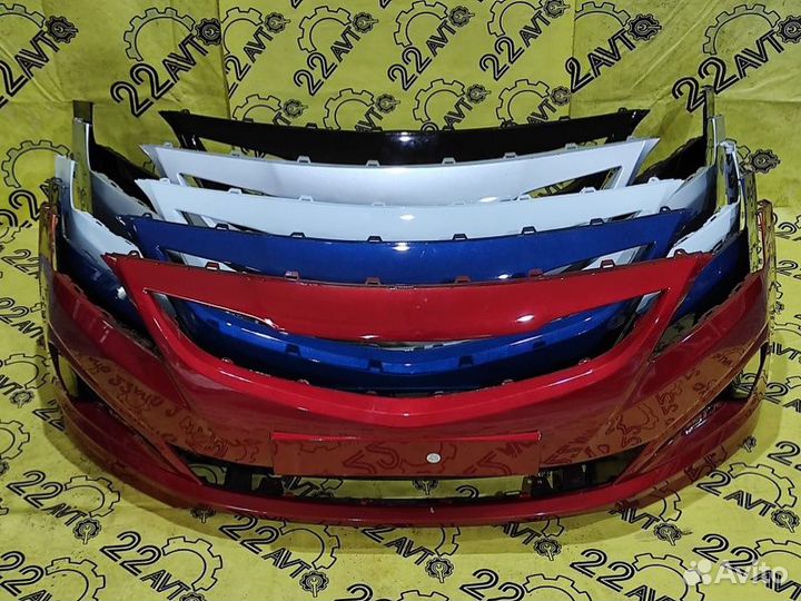 Бампер передний Hyundai Solaris RB G4FA 2014-2017