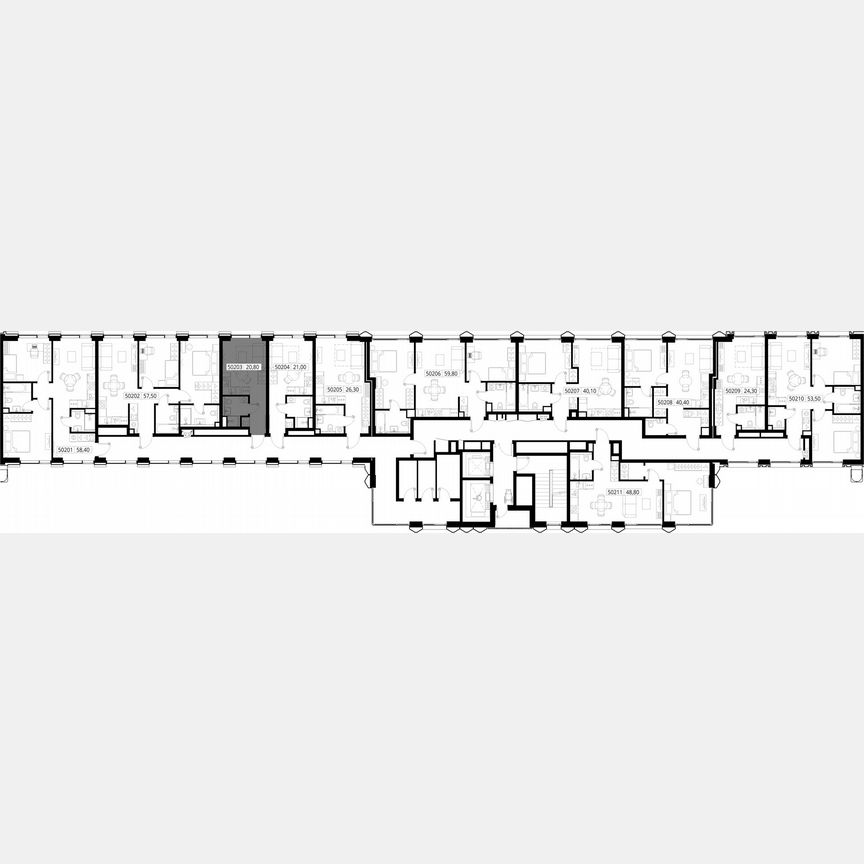 Квартира-студия, 20,8 м², 2/17 эт.