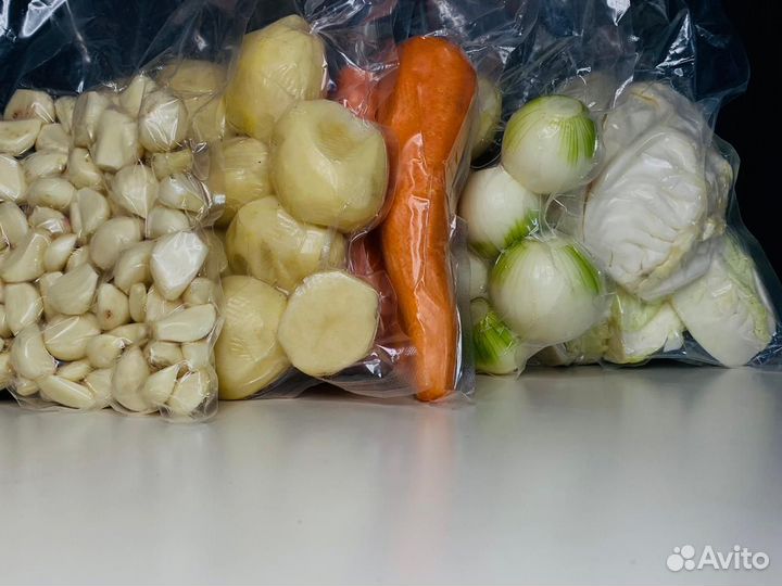 Овощи в вакуумной упаковке