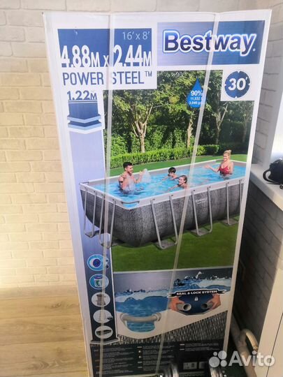 Каркасный бассейн bestway 488*244*122