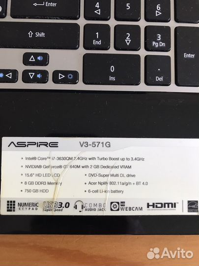 Acer v3-571g
