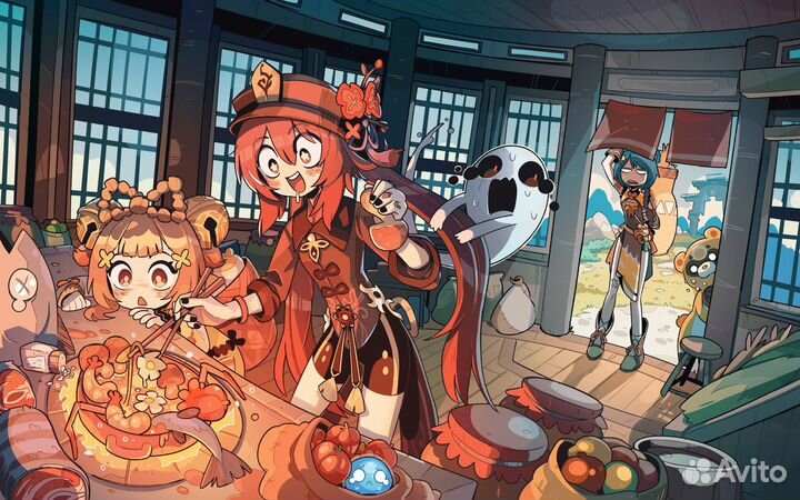 Наклейки Genshin Impact