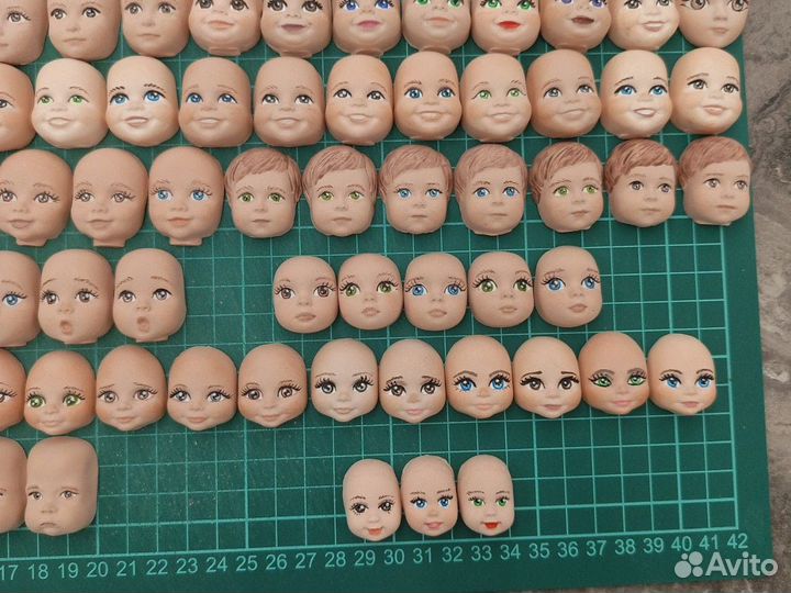 Личики для ватных игрушек