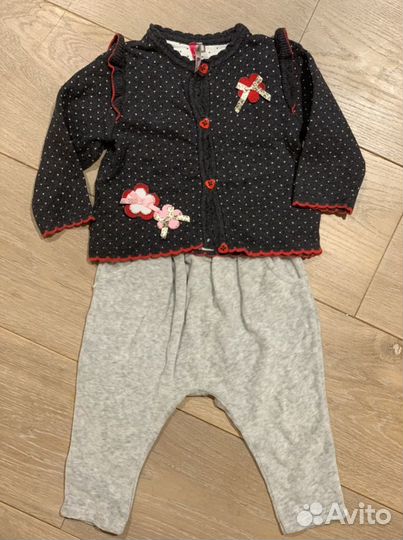 Костюмчик вязаный теплый