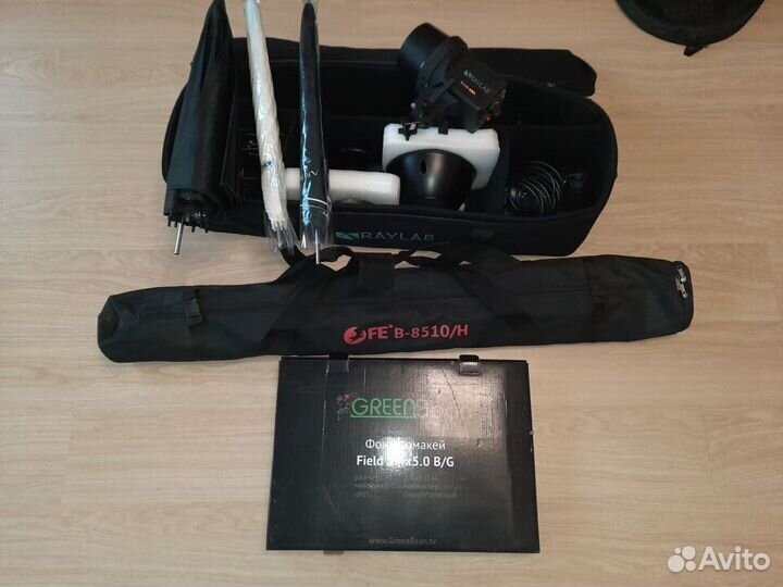 Система установки фона Falcon + хромакей GreenBeеn