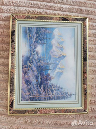 Картина горное озеро