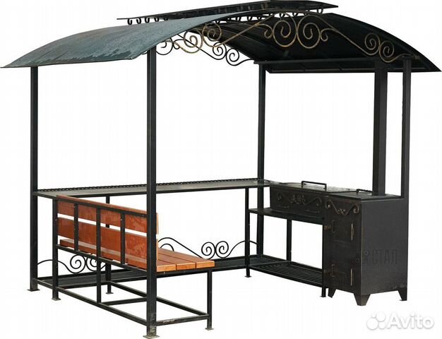 Беседка с мангалом мс-106