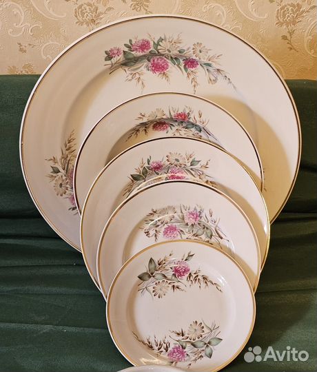 Сервис обеденный СССР 1991г на 6 персон дулево