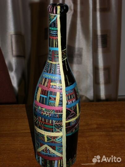 Бутылка декорированная