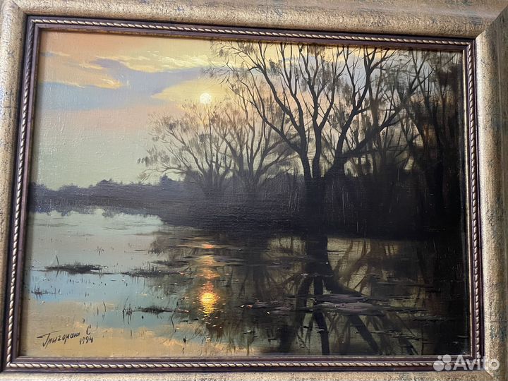 Картина маслом на холсте пейзаж