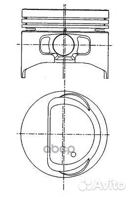 Поршень doblo 1.4 8V STD 87-436806-00 nural