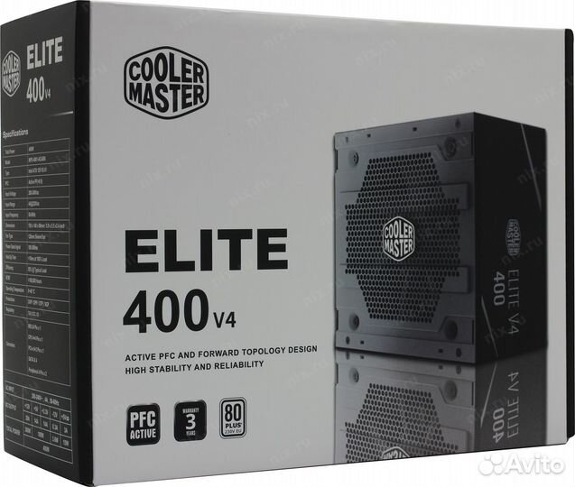 Блок питания Cooler Master Elite 400 v4. Новый