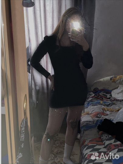 Платье со стразами