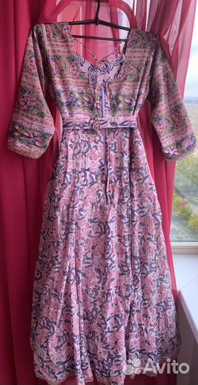 Платье солнце хлопок натуральный М