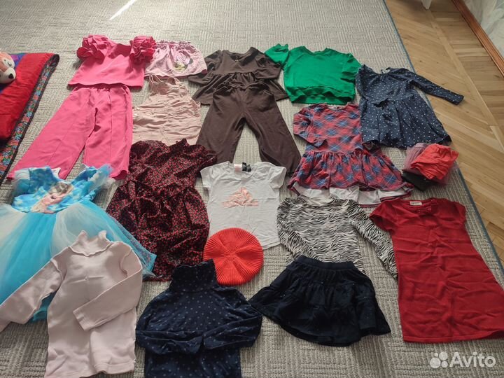 Большой пакет вещей на девочку 116-122-128