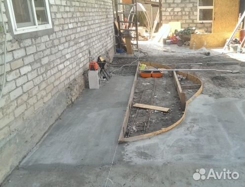 Бетонирование двора/площадки