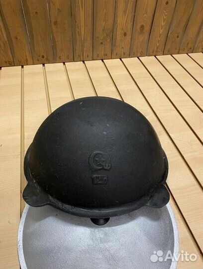 Казан чугунный 12 литров с крышкой