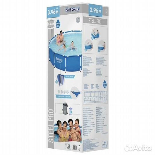 Бассейн каркасный Bestway Steel Pro 396 х 84 см