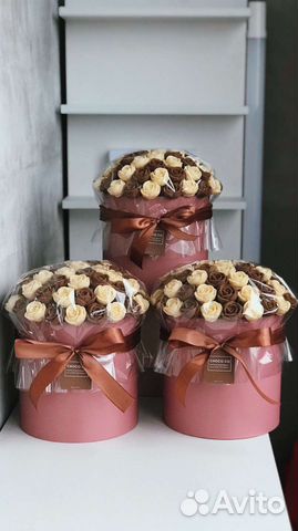 Шоколадные розы съедобный букет