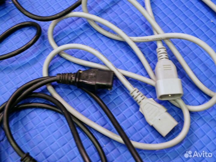 Провод транзит - блок питания - монитор. Питание п