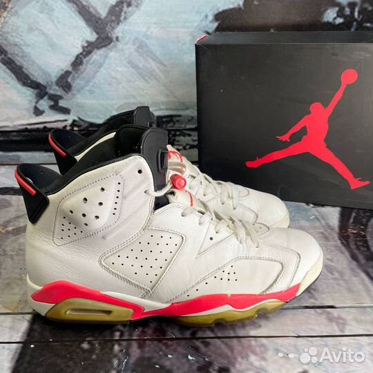 Кроссовки Nike Air Jordan 6 White Infrared