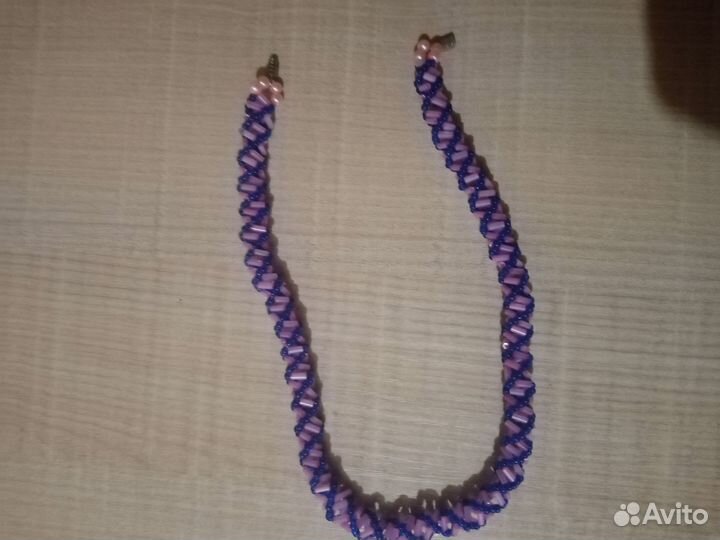 Колье жгут из бисера 