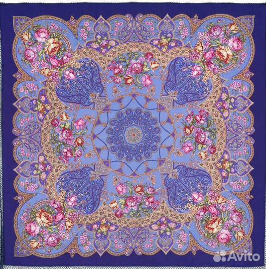 Павловопосадский платок шерсть 100