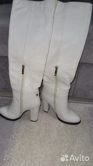Сапоги зимние кожаные женские