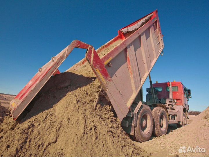 Песок \ Щебень сеяный для строительства от 3кубов
