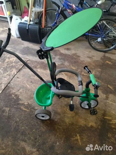 Велосипед с родительской ручкой