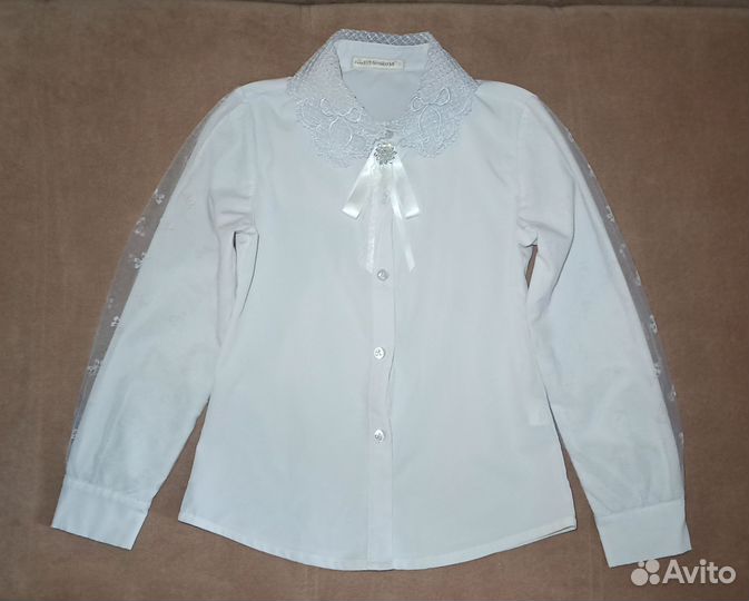 Школьная форма для девочки Блузка+ брюки