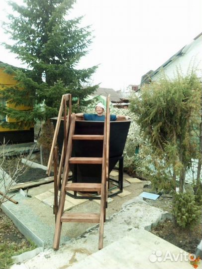 Уличная баня. Банный чан/Купель