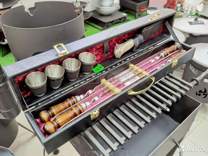 Набор шампуров подарочный