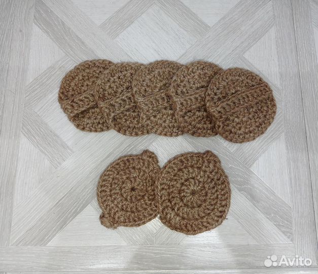 Эко мочалка для тела из натурального джута