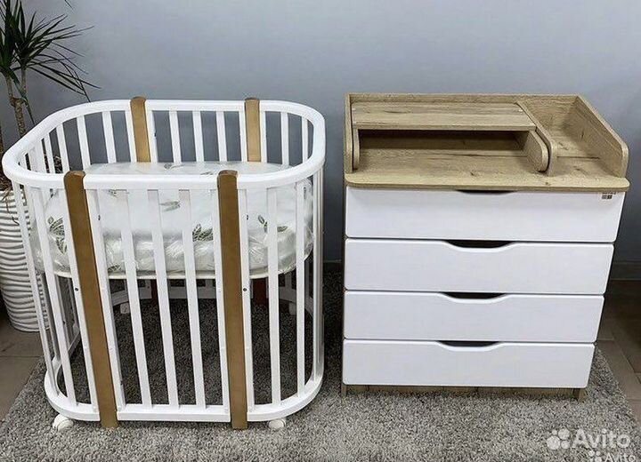 Кровать детская, пеленальный комод