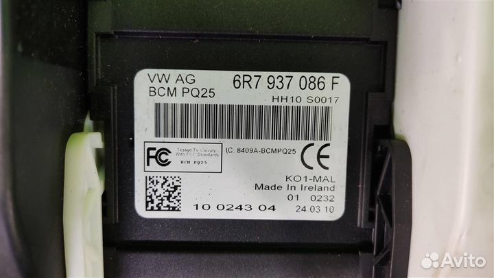 Блок комфорта (коммутационный) Skoda Fabia 5J 2010