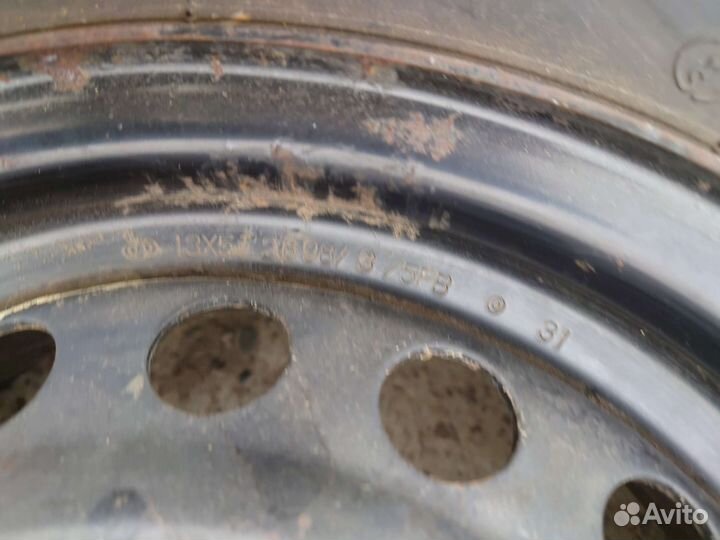 R13 Bridgestone 613V 155/80, PCD 4x100 DIA 15
