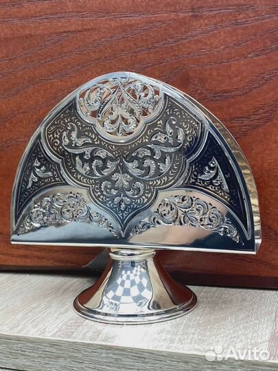 Салфетница из серебра