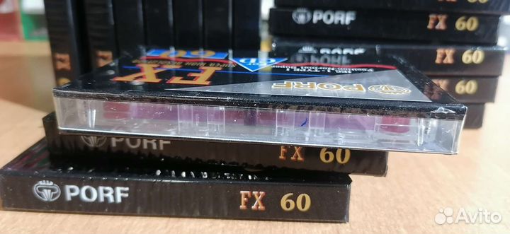 Аудиокассета porf FX 60 запечатка цена за1