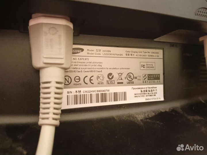Монитор samsung 2233sn