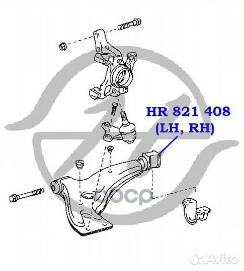 Сайлентблок Hanse HR 821 408 HR821408 Hanse