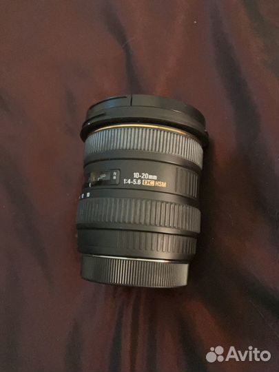 Объектив sigma10-20 1:4-5,6 DC HSM canon