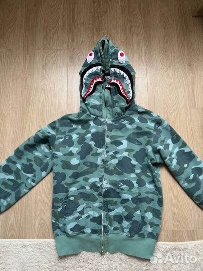 Зип худи Bape shark camo оригинал