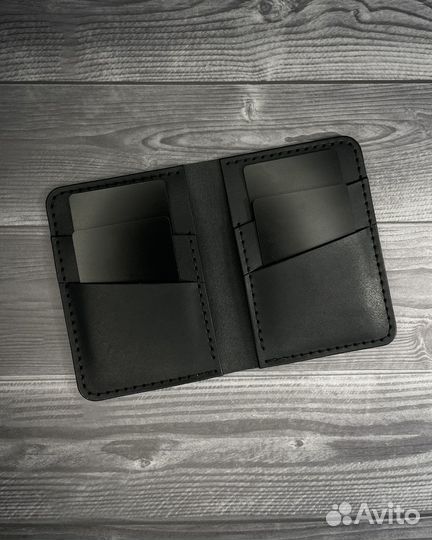 Кошелёк из натуральной кожи, ручной работы