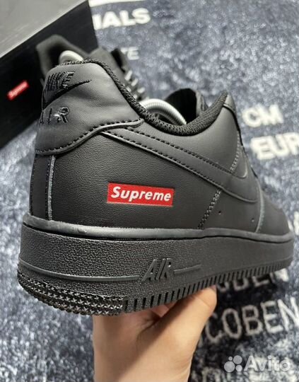 Кроссовки Nike air force 1 supreme black