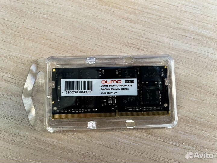 Новая оперативная память для ноутбука DDR4 8Gb