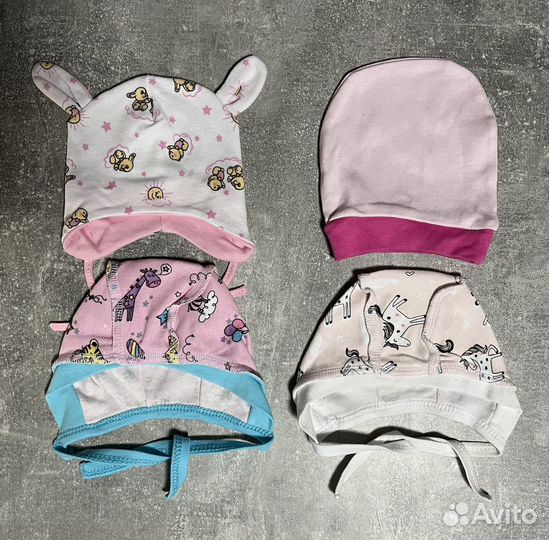 Чепчики для новорождённого