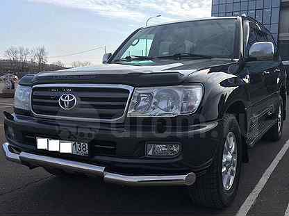 Защита бампера Toyota land cruiser 100